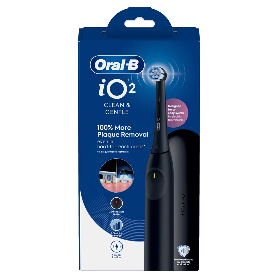 Oral-B iO 2, magnetische tandenborstel, zwart + etui