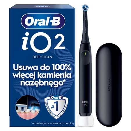 Oral-B iO 2, magnetische tandenborstel, zwart + etui