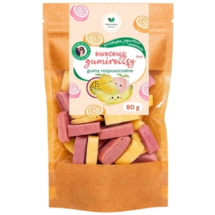 Naturally Healthy Fruit gumirolls, dissolvable gums, 80 g