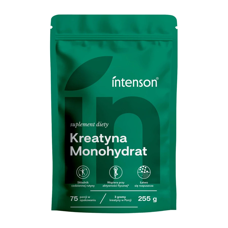 Intenson Creatin Monohydrat Pur, natürlicher Geschmack, 255 g