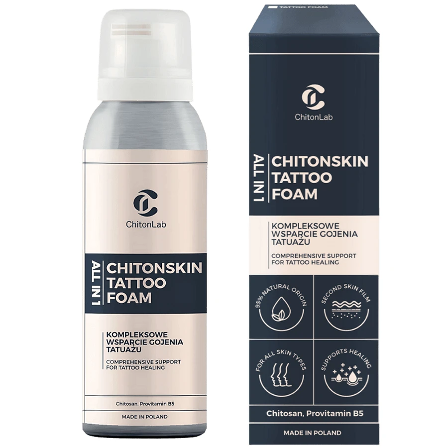 ChitonLab, ChitonSkin Tattoo Foam, protective foam for fresh tattoo care, 40 ml