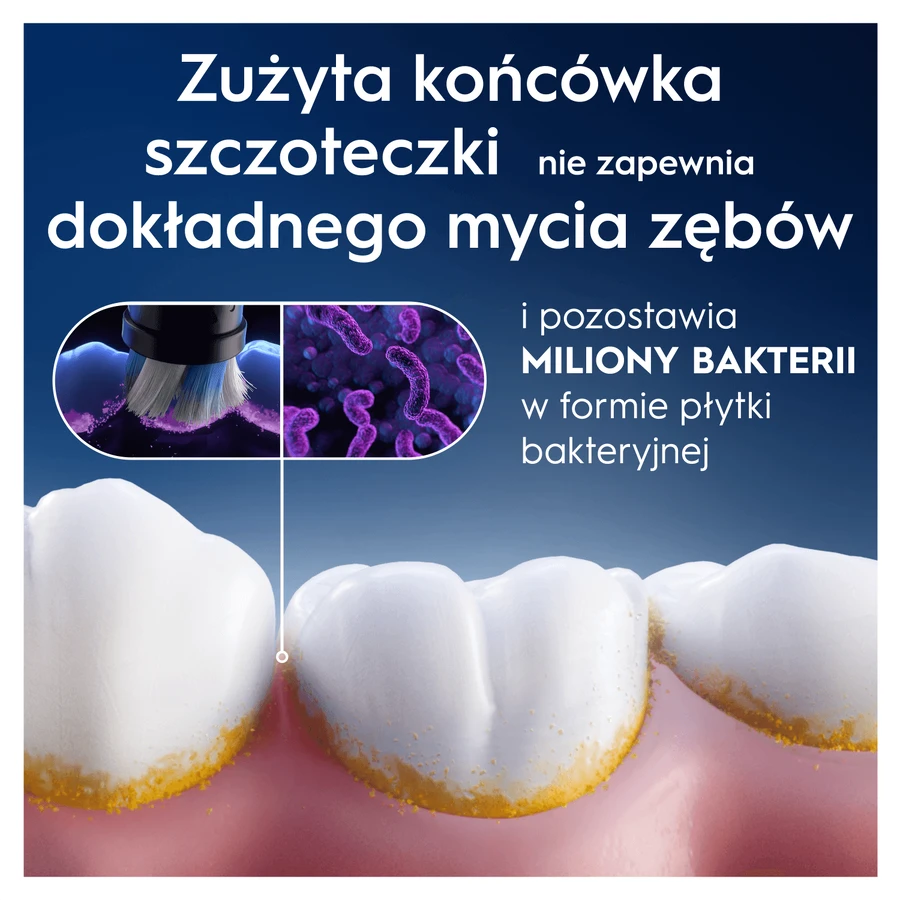 Oral-B iO Radiant White, Ersatzaufsätze für magnetische Zahnbürste, schwarz, 4 Stück