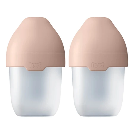 Lovi Mammafeel set, biberón, con mini tetina, desde el nacimiento, 2 x 150 ml