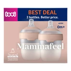 Lovi Mammafeel set, biberón, con mini tetina, desde el nacimiento, 2 x 150 ml