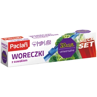Paclan, Ziplock-Beutel, 2,5 l x 20 Stück