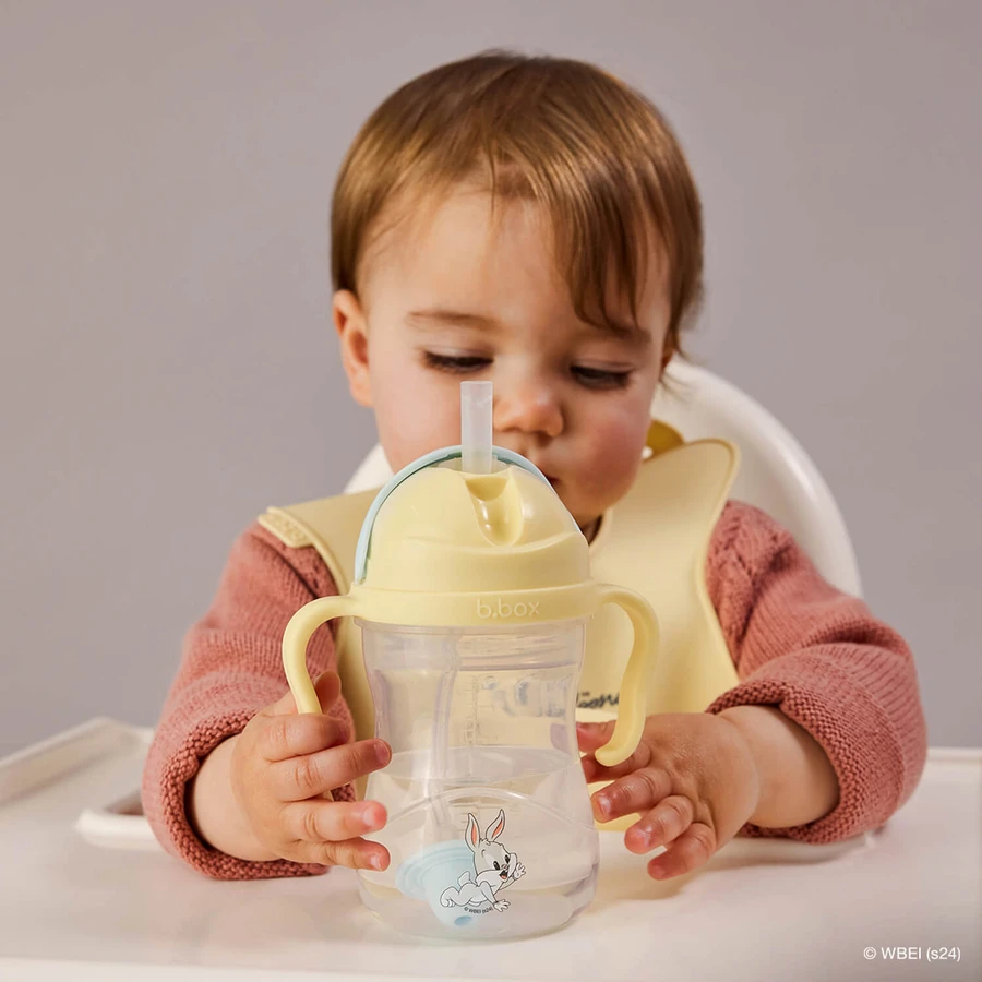 B.Box, bottle with straw, Looney Tunes, from 6 months, 240 ml