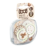 Lovi, fopspeen, vanaf 18 maanden, silicone, dynamisch, Teddy Love, 2 stuks