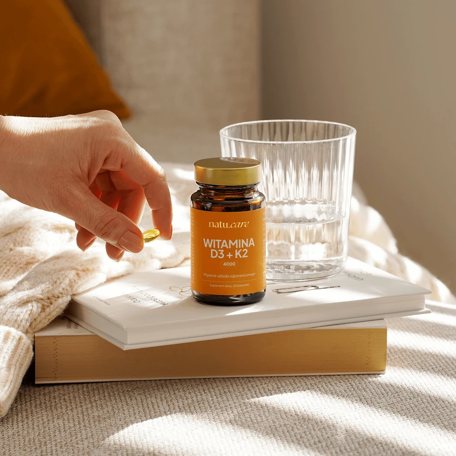 Natu.Care Vitamina D3 4000 UI + K2 MK-7, 60 capsule