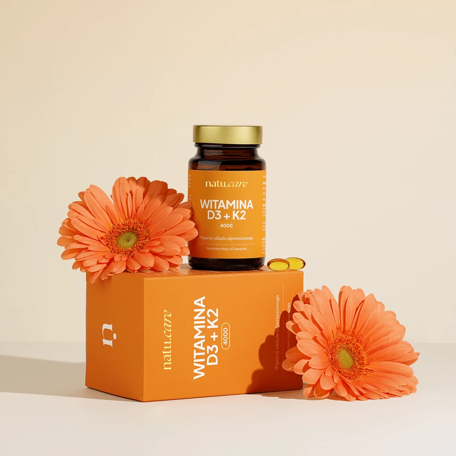 Natu.Care Vitamina D3 4000 UI + K2 MK-7, 60 capsule