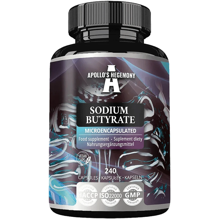 Apollo's Hegemony natriumbutyraat, natriumbutyraat, 240 capsules