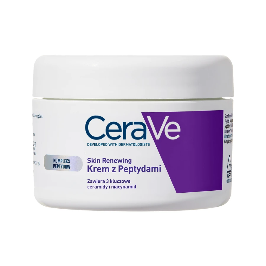 CeraVe Skin Renewing, crema facial con péptidos, 48 g