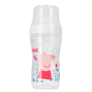 NUK Perfect Match, antikoliekfles met siliconenspeen, maat M, Peppa Pig, vanaf 3 maanden, 260 ml