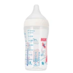 NUK Perfect Match, antikoliekfles met siliconenspeen, maat M, Peppa Pig, vanaf 3 maanden, 260 ml