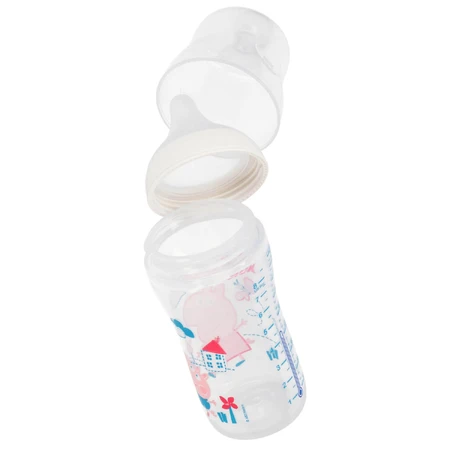 NUK Perfect Match, antikoliekfles met siliconenspeen, maat M, Peppa Pig, vanaf 3 maanden, 260 ml