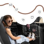 Sipo, protective mat for car seat against kicking, black, 1 piece