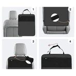 Sipo, protective mat for car seat against kicking, black, 1 piece