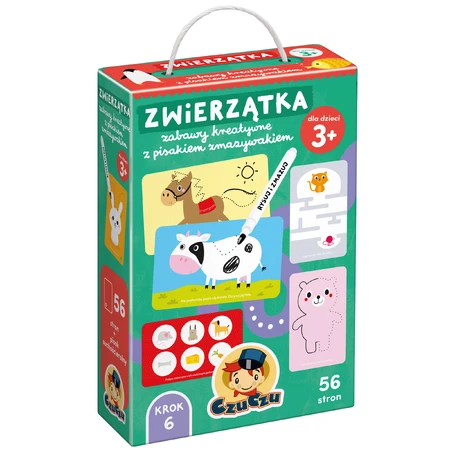Bebilon Junior drinkset, verrijkte melkvoeding voor kinderen van 2-6 jaar, 3 x 1 l + CzuCzu, Dieren Creatieve spelletjes met uitwisbare stift, vanaf 3 jaar gratis