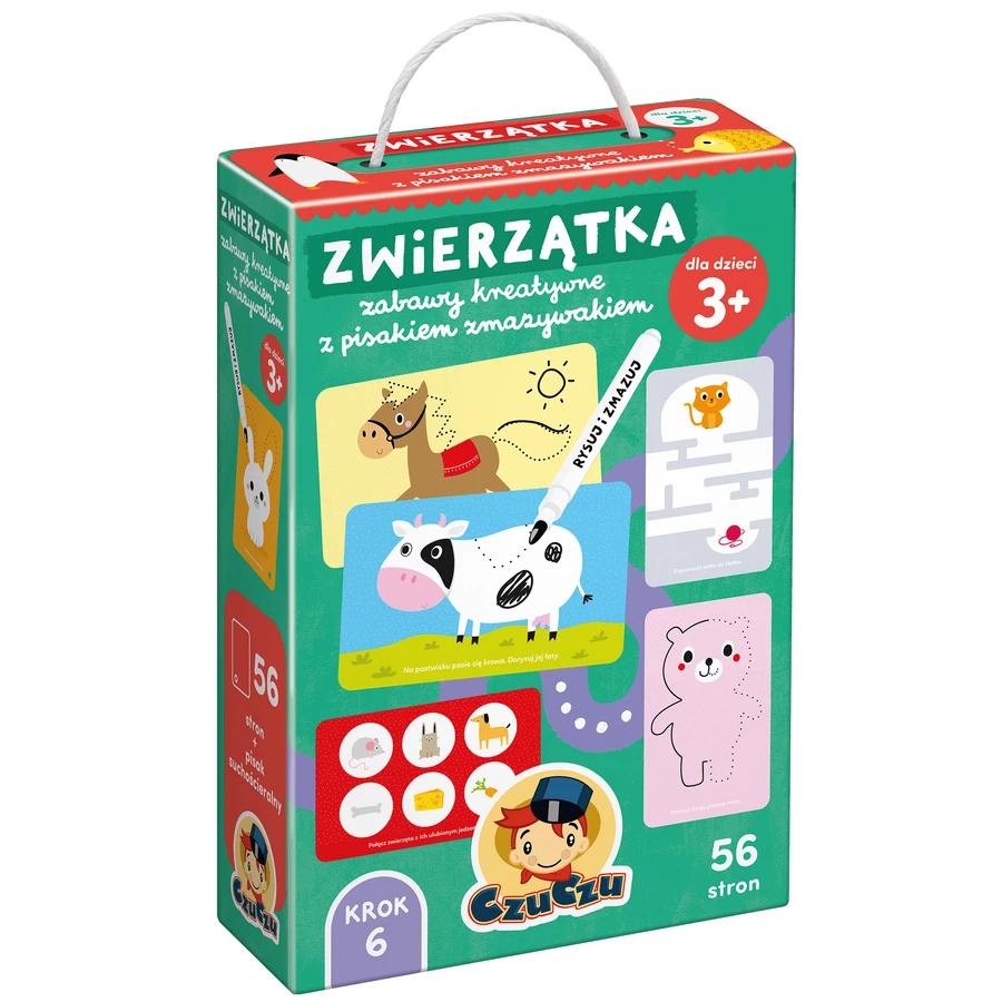 Bebilon Junior drinkset, verrijkte melkvoeding voor kinderen van 2-6 jaar, 3 x 1 l + CzuCzu, Dieren Creatieve spelletjes met uitwisbare stift, vanaf 3 jaar gratis