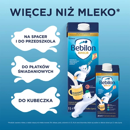 Bebilon Junior drinkset, verrijkte melkvoeding voor kinderen van 2-6 jaar, 3 x 1 l + CzuCzu, Dieren Creatieve spelletjes met uitwisbare stift, vanaf 3 jaar gratis