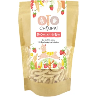 OtoLandia OTO Crisps, strawberry-banana, sticks, 25 g
