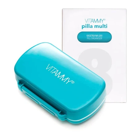 Vitammy Pilla Multi, medicijncassette met 8 vakken van verschillende grootte