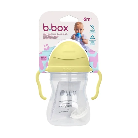 B.Box, Flasche mit Strohhalm, Banana Split, ab 6 Monaten, 240 ml