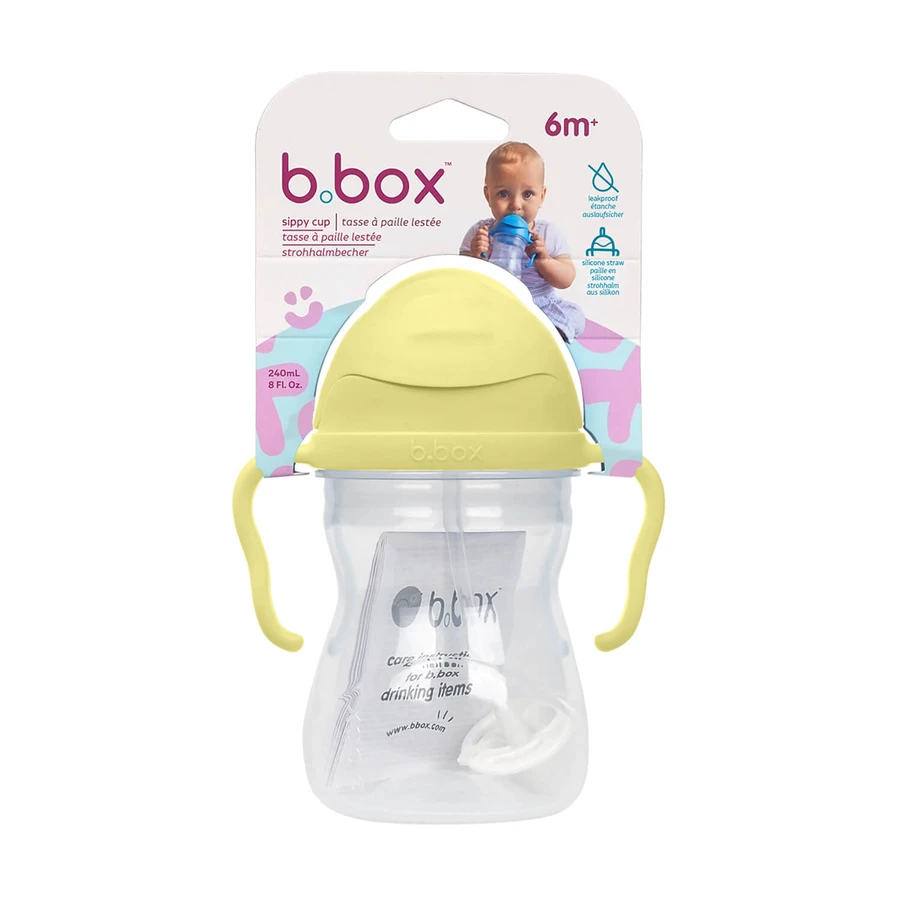 B.Box, Flasche mit Strohhalm, Banana Split, ab 6 Monaten, 240 ml