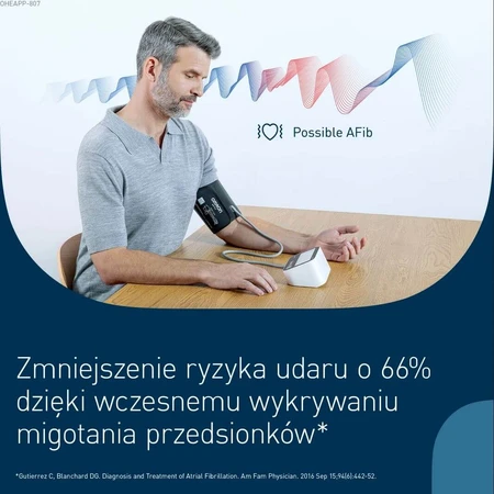 Omron M4 Connect Afib, automatic upper arm blood pressure monitor with bluetooth