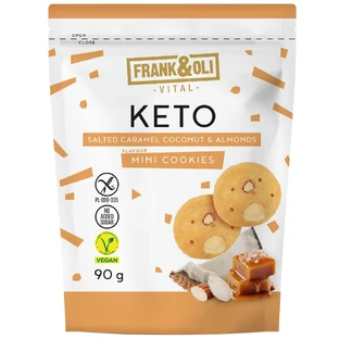 Frank&Oli Keto, mini cookies, salted caramel, coconut and almond, 90 g