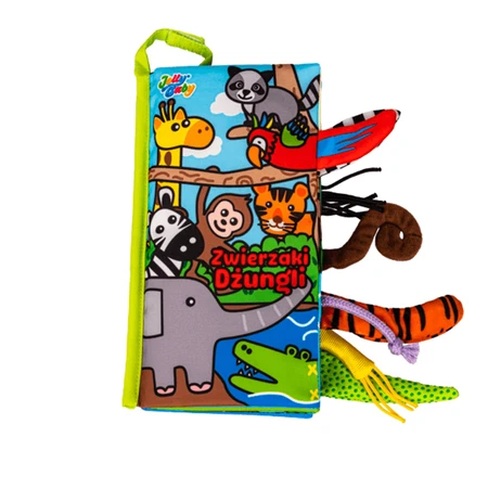 Dumel Jolly Baby, cuaderno sensorial, Colas de animales de la jungla, desde el nacimiento, 1 unidad