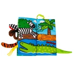 Dumel Jolly Baby, cuaderno sensorial, Colas de animales de la jungla, desde el nacimiento, 1 unidad