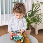 Dumel Jolly Baby, cuaderno sensorial, Colas de animales de la jungla, desde el nacimiento, 1 unidad