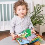 Dumel Jolly Baby, cuaderno sensorial, Colas de animales de la jungla, desde el nacimiento, 1 unidad