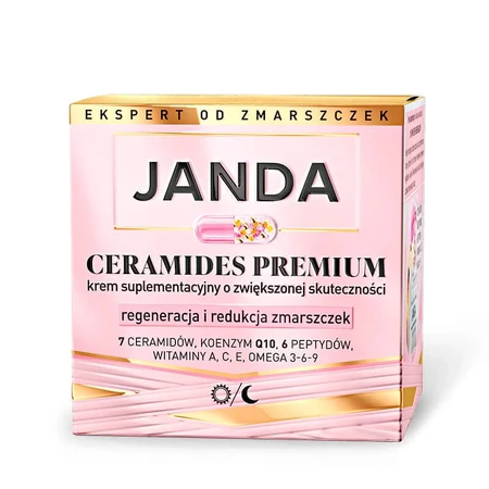 Janda Ceramides Premium, supplemental cream with enhanced effectiveness, regeneration and wrinkle reduction, 50 ml