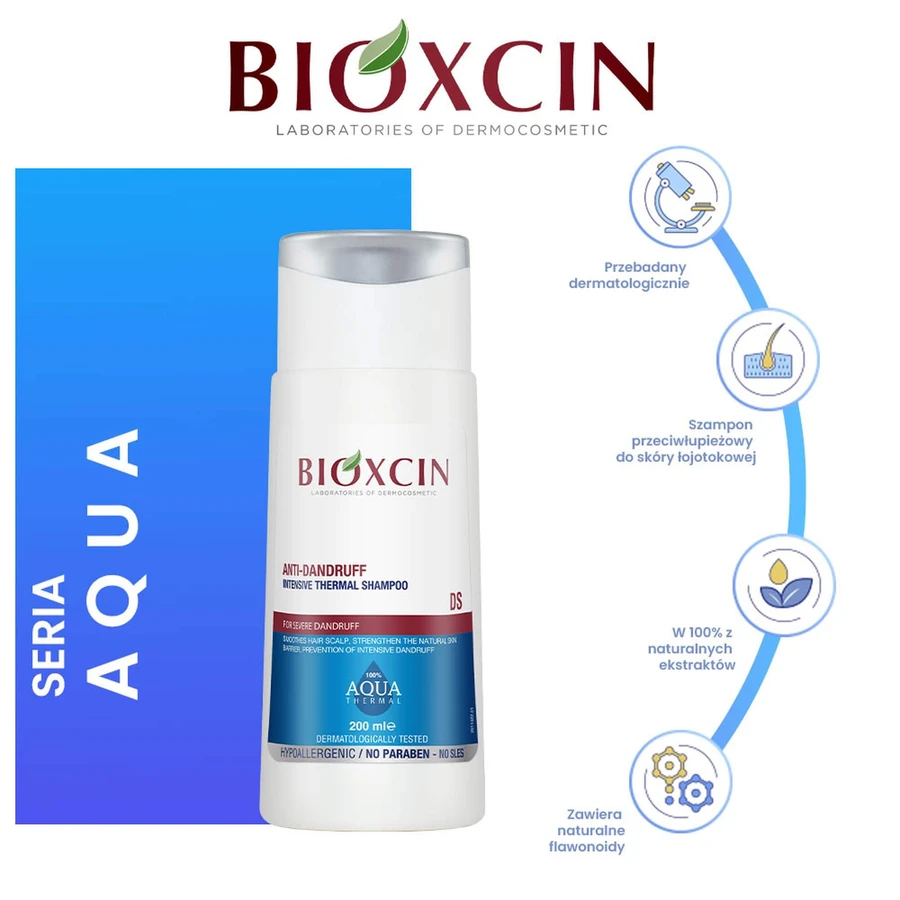 Bioxcin Aqua Thermal DS, antiroosshampoo, 200 ml