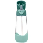 B.Box, water bottle with straw, tritan, children's bottle, Emerald Forest, from 3 years, 600 ml