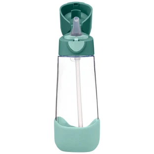 B.Box, water bottle with straw, tritan, children's bottle, Emerald Forest, from 3 years, 600 ml