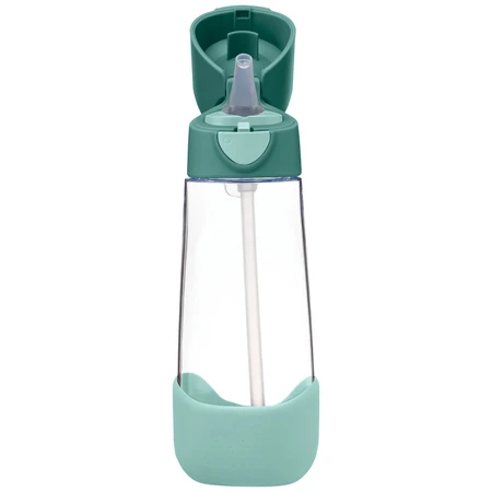 B.Box, water bottle with straw, tritan, children's bottle, Emerald Forest, from 3 years, 600 ml