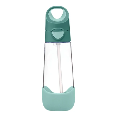B.Box, water bottle with straw, tritan, children's bottle, Emerald Forest, from 3 years, 600 ml
