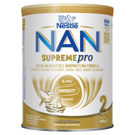 Set Nestlé NAN Supremepro 2 HMO, lait de suite pour nourrissons de plus de 6 mois, 2 x 800 g