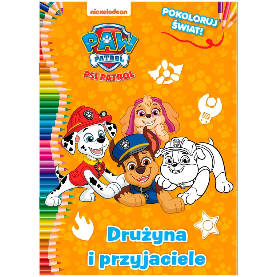 Psi Patrol Color the World Team and friends coloring book
