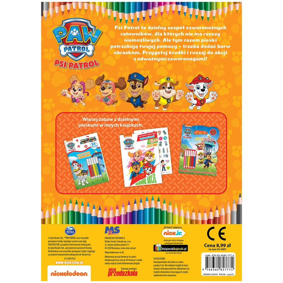 Psi Patrol Color the World Team and friends coloring book