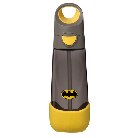 B.Box, Trinkflasche mit Strohhalm, Tritan, Kinder-Bidon, Batman, ab 3 Jahren, 600 ml