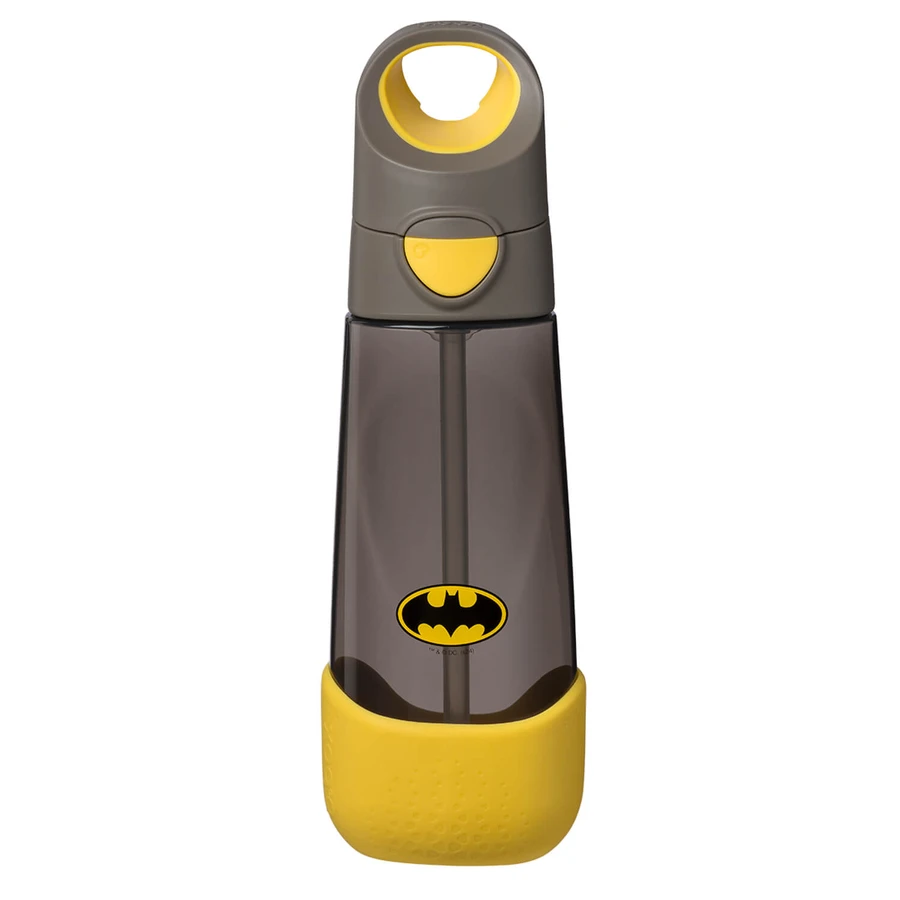 B.Box, Trinkflasche mit Strohhalm, Tritan, Kinder-Bidon, Batman, ab 3 Jahren, 600 ml