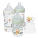 NUK Perfect Match Starterset, 3 Anti-Colic-Flaschen + Schnuller, Winnie the Pooh, 0-6 Monate