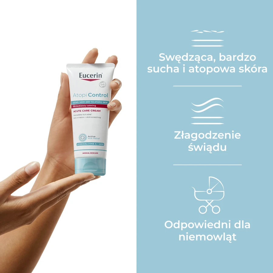 Eucerin AtopiControl, soothing cream for the exacerbation phase of AD symptoms, 100 ml