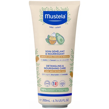 Mustela Bebe Enfant, conditioner to make hair easier to comb, 200 ml