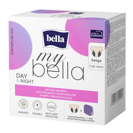 My Bella, culotte menstruelle Day & Night, beige, taille S