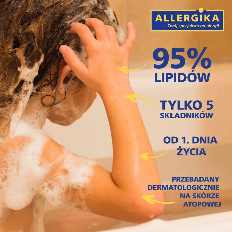 Allergica Dermifant, badolie voor kinderen, hydraterend, 500 ml