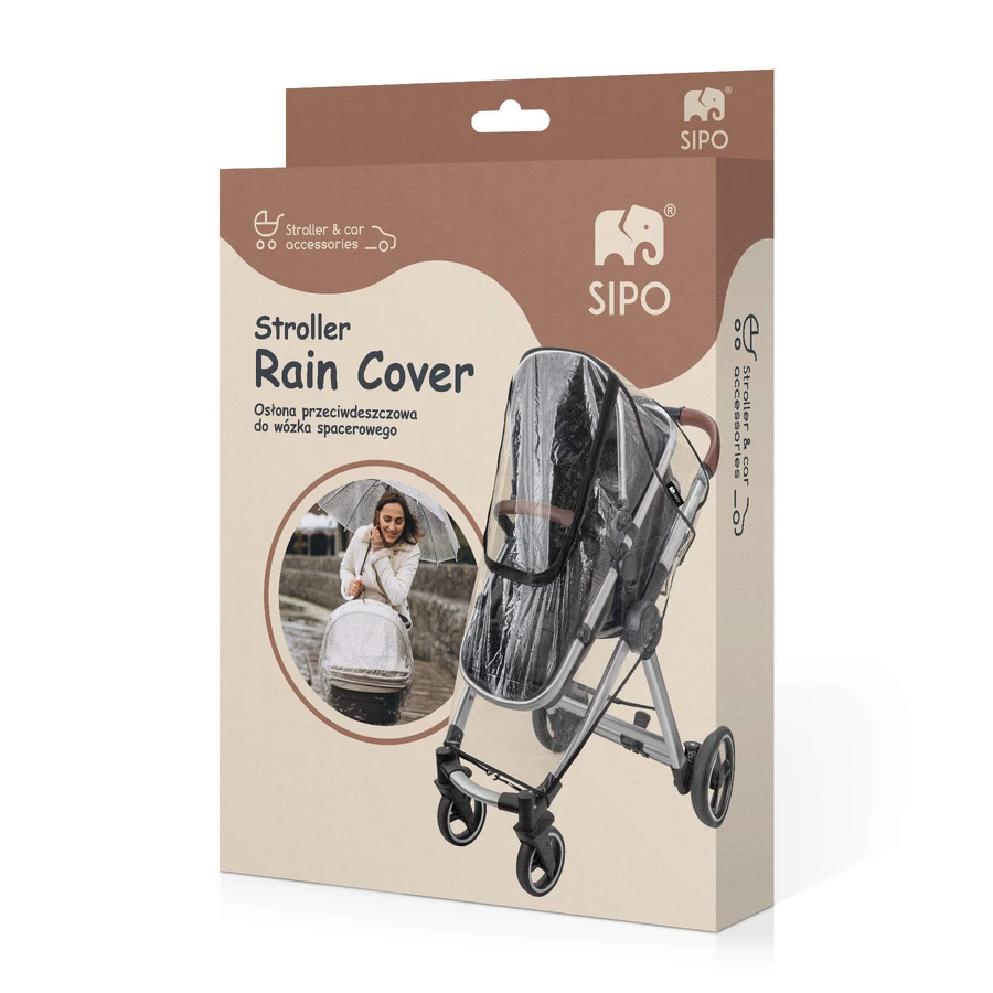 Sipo, rain cover for stroller, transparent, 1 piece
